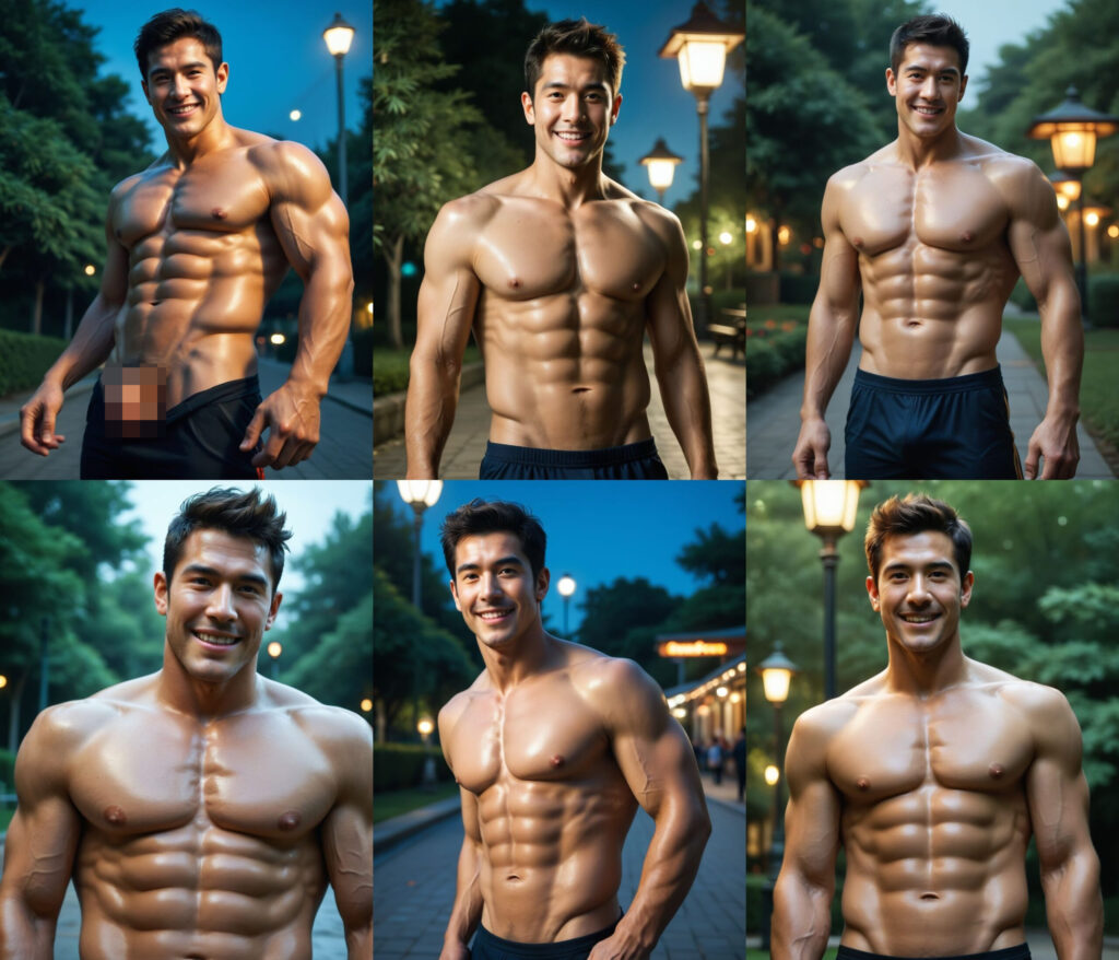 SatPonyで生成した日本人（アジア人）風男性画像