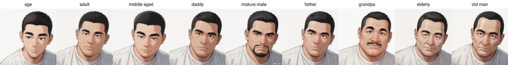 hmenMixXLNAIXL_v10を使いおじさん・おじいさん関連プロンプトで生成した画像