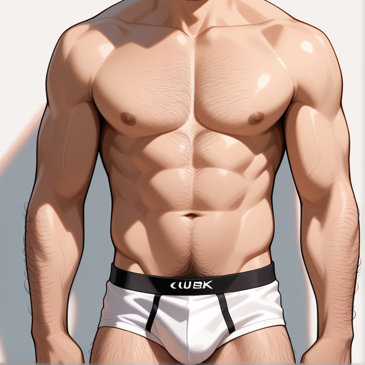 "hairy"のプロンプトで生成した画像