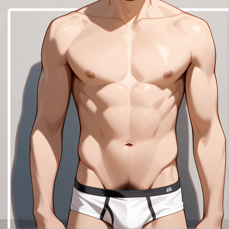 "pubic hair"のプロンプトで生成した画像