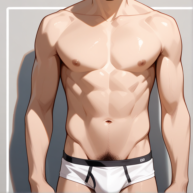 "male pubic hair"のプロンプトで生成した画像