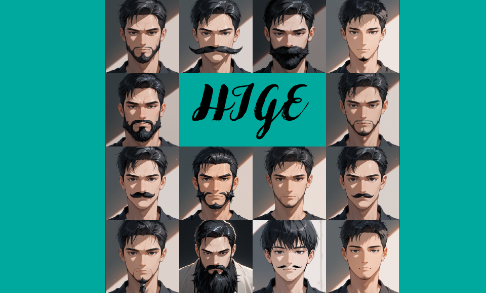 髭のプロンプト一覧（画像付き）