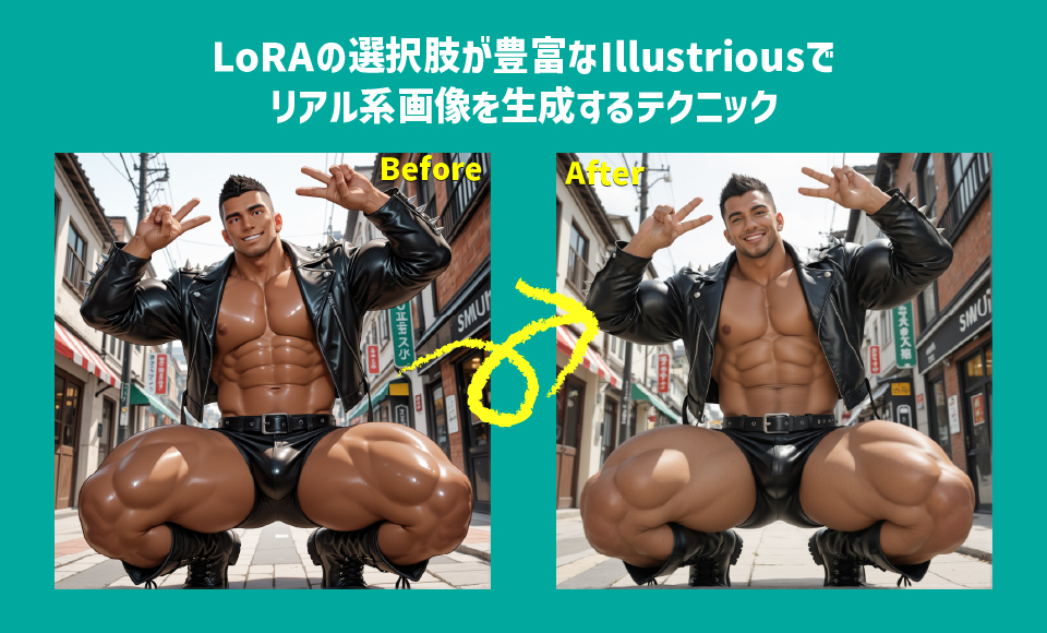 LoRAの選択肢が豊富なIllustriousでリアル系画像を生成するテクニック